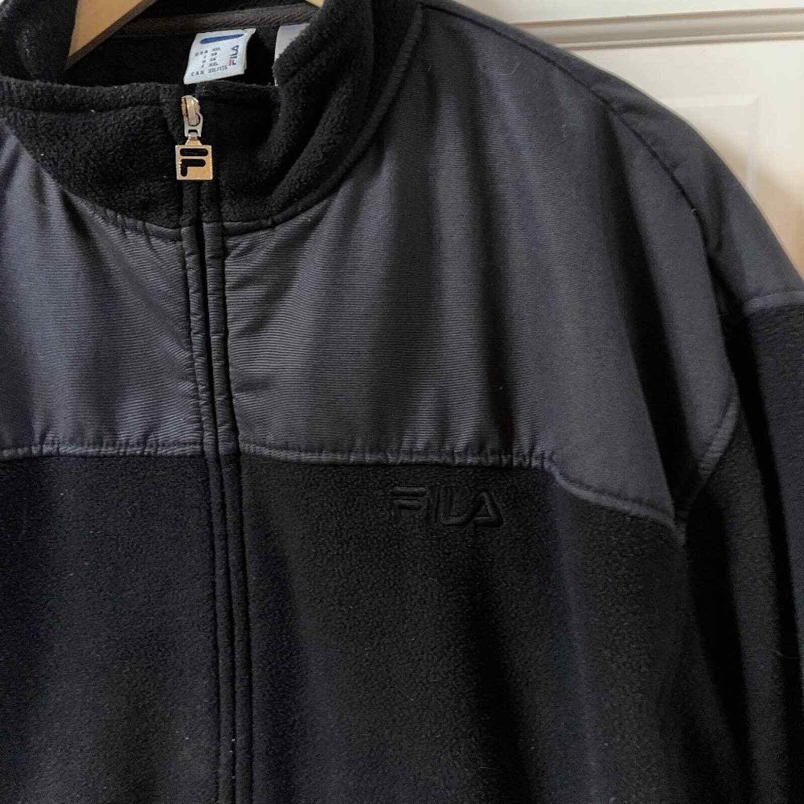 Fila Uomo Pile Nero Pesante XXL