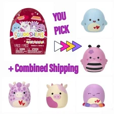 Squishmallows SQUOOSHEMS Valentine's Day Squad Figures YOU PICK + Combined Ship