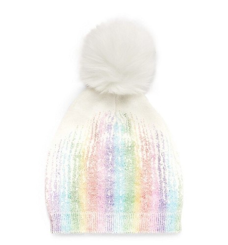 ADRIENNE LANDAU White Metallic Rainbow 