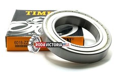 TIMKEN 6018 ZZ DEEP GROOVE BALL BEARING, METAL SHIELDED 90x140x24mm