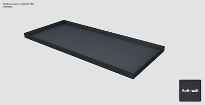 Hochbeet-Wanne Gutta Valenta 150 Anthrazit, Maße: 160 x 70 x 6 cm