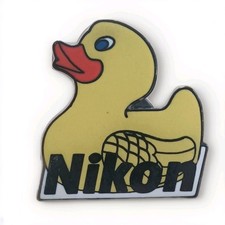 Rare 2003 eBay Orlando Live Nikon Camera Rubber Duck Hat Lapel Pin Pinback 