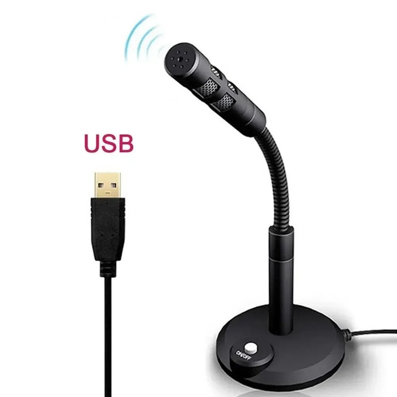 USB Microphone Mic for Laptop PC Computer MSN Skype Desktop Wire Gaming Online