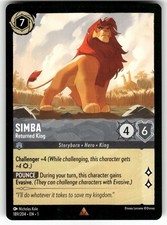 Simba - Returned King #215 Prices | Lorcana First Chapter