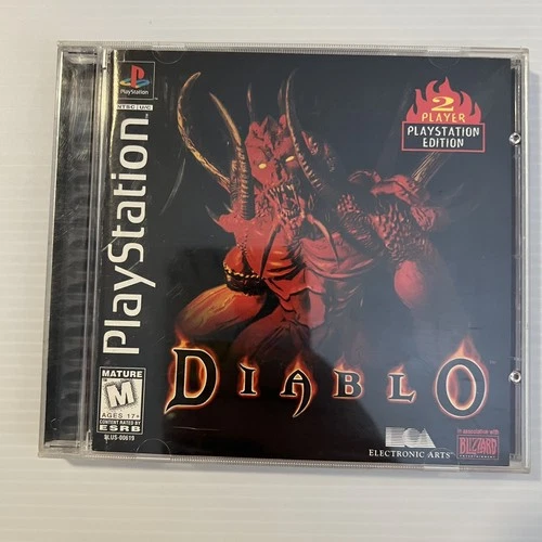 DIABLO PS1 Sony PlayStation 1 (1998) Black Label CIB Complete Manual Reg Card VG