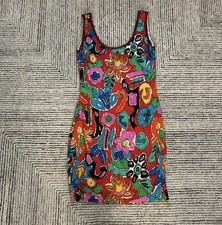 Vintage Henri Bendel Colorful Silk Beaded Flo...