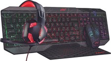 4-IN-1 PRO GAMING KIT HEADPHONES KEYBOARD MOUSE - MOUSEPAD