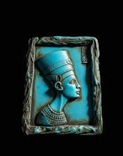 Ancient Egyptian Antiquities Stela Stone Bust Queen Nefertiti Sculpture