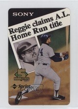 1997 Sprint/Sony Phone Cards Reggie Jackson #10 HOF 06st