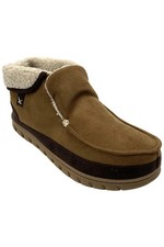 Eddie Bauer Men's Spruce Moccasin Ankle Boot Slippers Chocolate