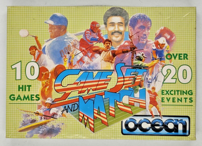Game Set and Match Ocean C64  ️ Compilation mit 3 Disketten & Heften  Selten 