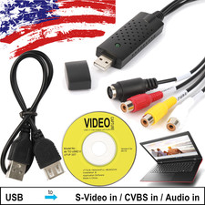 USB 2.0 Audio Video VHS VCR To DVD Converter Adapter Capture Card Digital Format