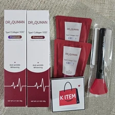 DR+QUMAN Type1 Collagen 100 Cream Pack 60g × 2ea peel off collagen pack/Tracking