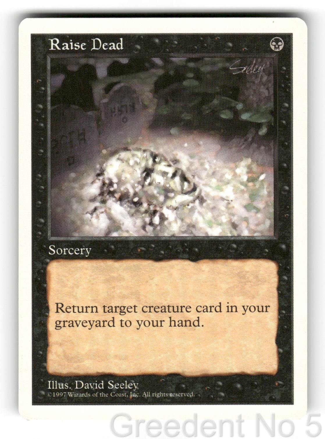 Raise Dead Common Fifth Edition Magic: The Gathering Lightly Played