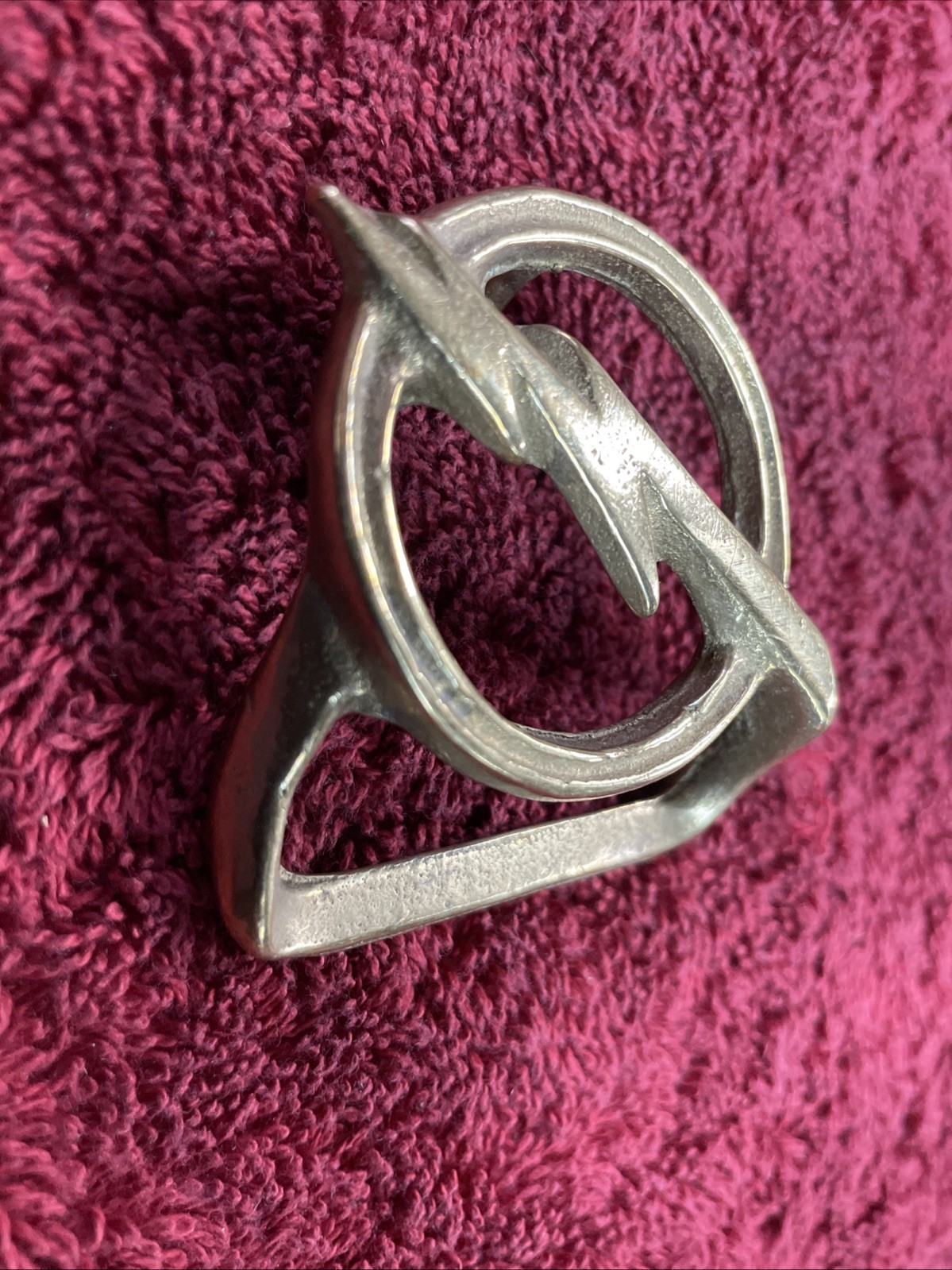 Vintage 1970s Trinity Solid Brass Lightning Bolt … - image 4