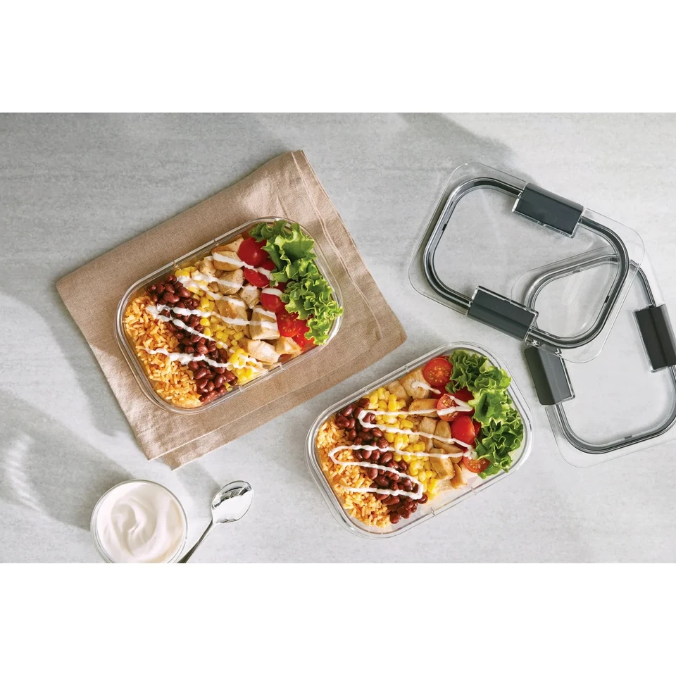 Rubbermaid Brilliance Food Storage Container, 18 Piece Set, Leak-Proof, BPA Free - Image 4 of 4