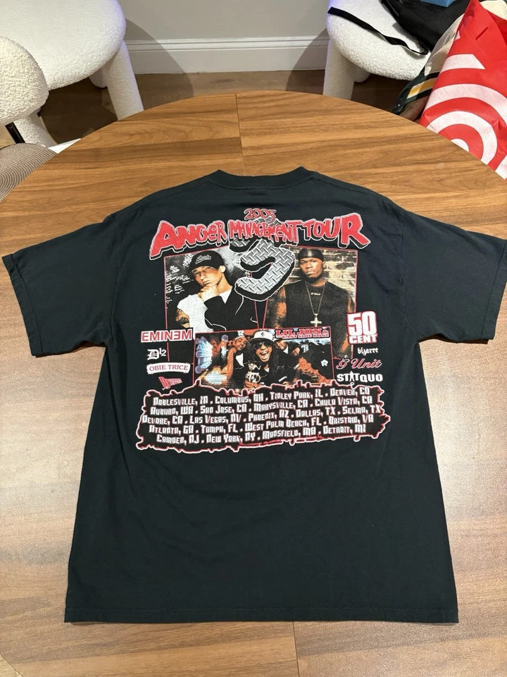 Camiseta Eminem De Colección Para Hombre Talla L Anger Management Tour 2005 Rara Foto 4 de 4