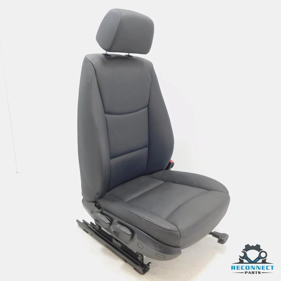 06-15 BMW 328i 335i M3 E90 Conjunto de asiento manual pasajero delantero derecho negro OEM Foto 3 de 4