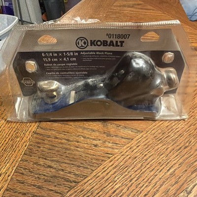 Kobalt Adjustable Block Plane 6.25'' x 1.625'' Cast Iron #0118007