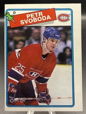 1988-89 O-Pee-Chee Petr Svoboda Rookie Card # 256 Montreal Canadiens RC (OC). rookie card picture