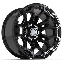 18 Inch Black Wheel 6x139.7 -12et Df03 Defiant Fits Chevy Gmc Cadillac Ram