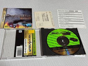 Sega Saturn Software Destruction Derby With Manual & Obi Tested Used 1995 Japan