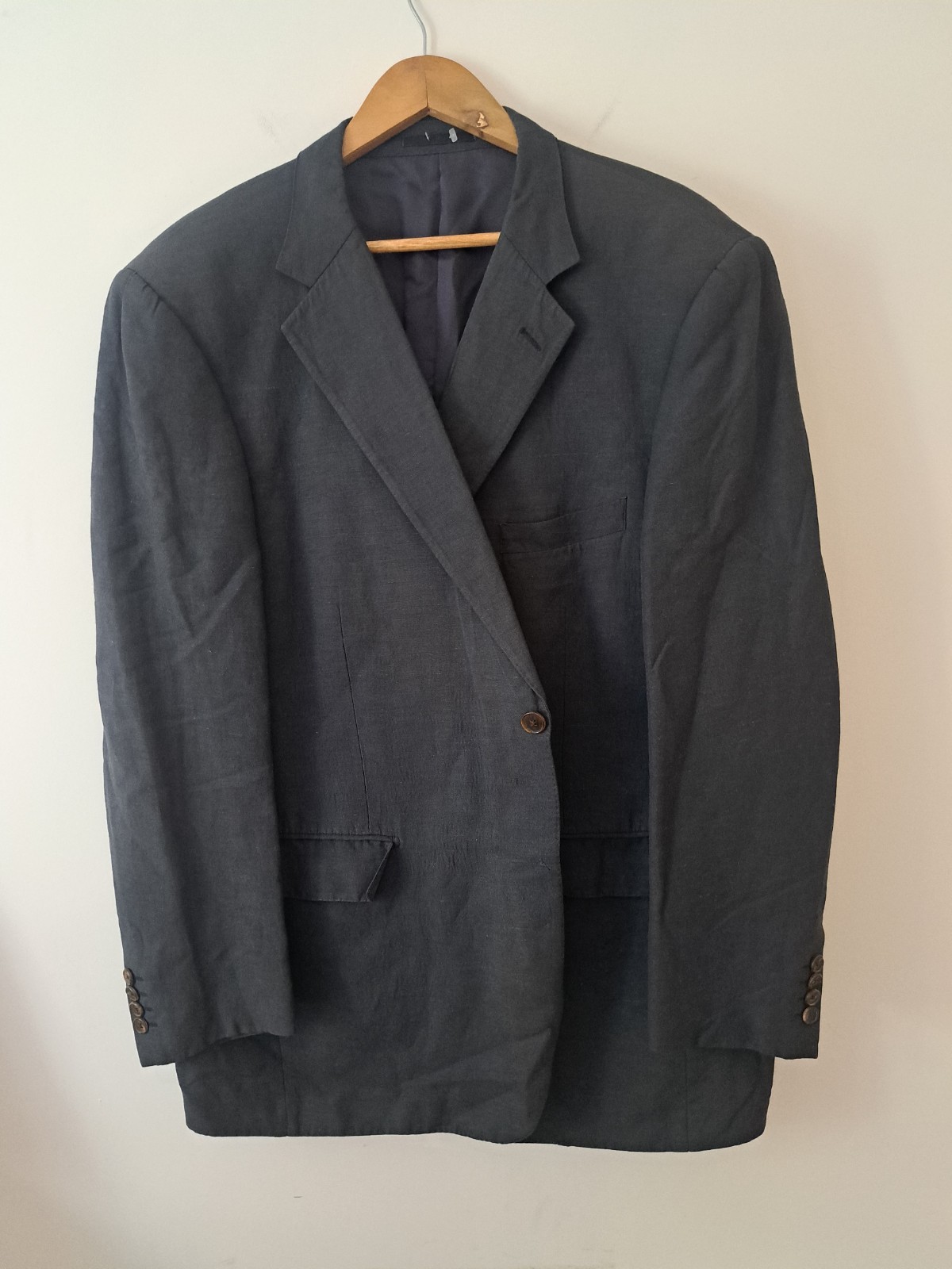 FILA Giacca blazer lino Gieves Hawkes UK 48 blu navy Savile Row Londra estate