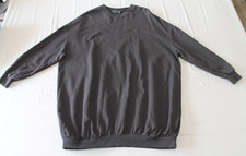 Asos Design Oversized Sweatshirt Dress Black Slouchy Tunic Long Sleeve Size 6