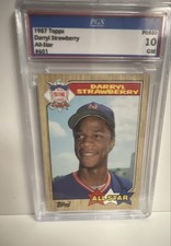 1987 Topps Darryl Strawberry #601 NL Leaders – PGS 10 Graded Baseball Card