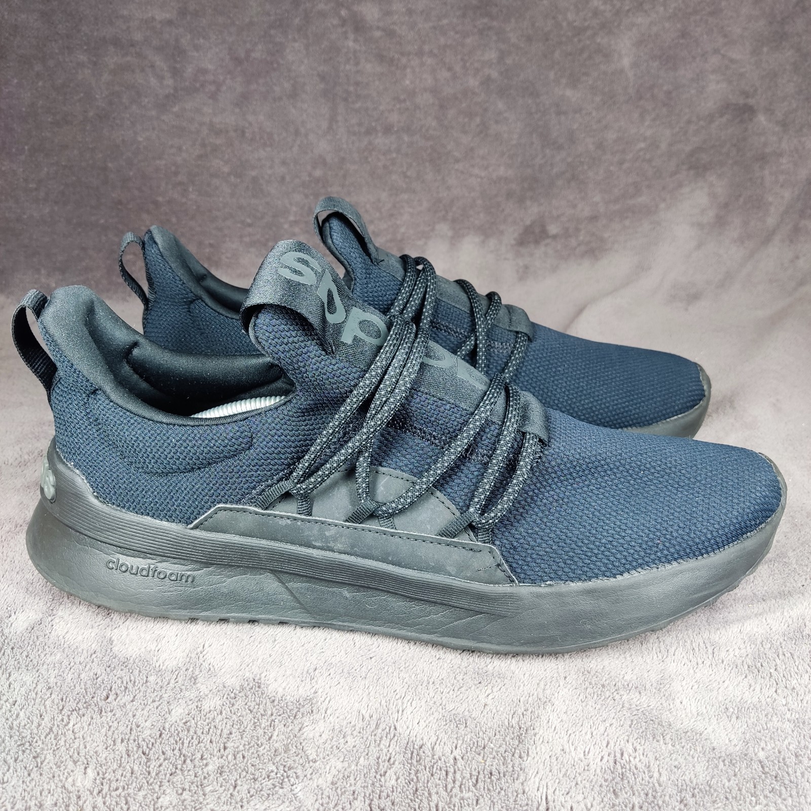 Adidas Lite Racer Adapt 5.0 HR1800 Mens Black Running Shoes Sneakers Size 13