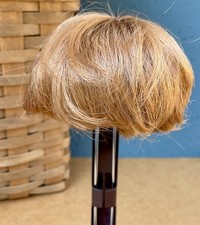 Beautiful Vintage Blonde, Short Haired Wig For Antique-Would Fit 7 1/2 In Doll H