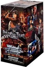 Weiss Schwarz Attack on Titan English Booster Box New Weiss Schwarz Booster Boxe