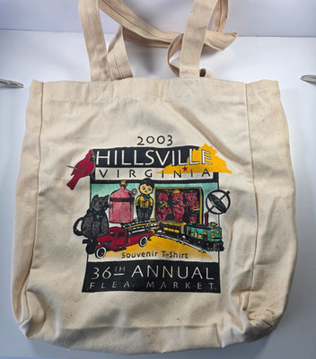 Hillsville Virginia 36th Annual 2003 Flea Market Souvenir Tote Bag