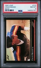 1992 LEAF GOLD #315 CRAIG BIGGIO PSA 8