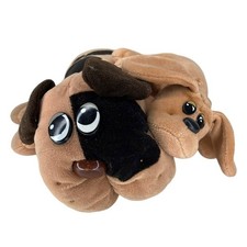 Vintage Tonka Pound Puppies Tan Brown Spots Plush Stuffed Dog W/Tan Newborn 1985