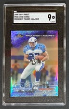 Eddie George Topps Finest SGC 9 GMA  x/2105 Oilers Refractor Type Card Not Psa
