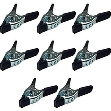 Lot of 8-6" inch Spring Clamp Large Super Heavy Duty Spring Metal Black - 2.5...
