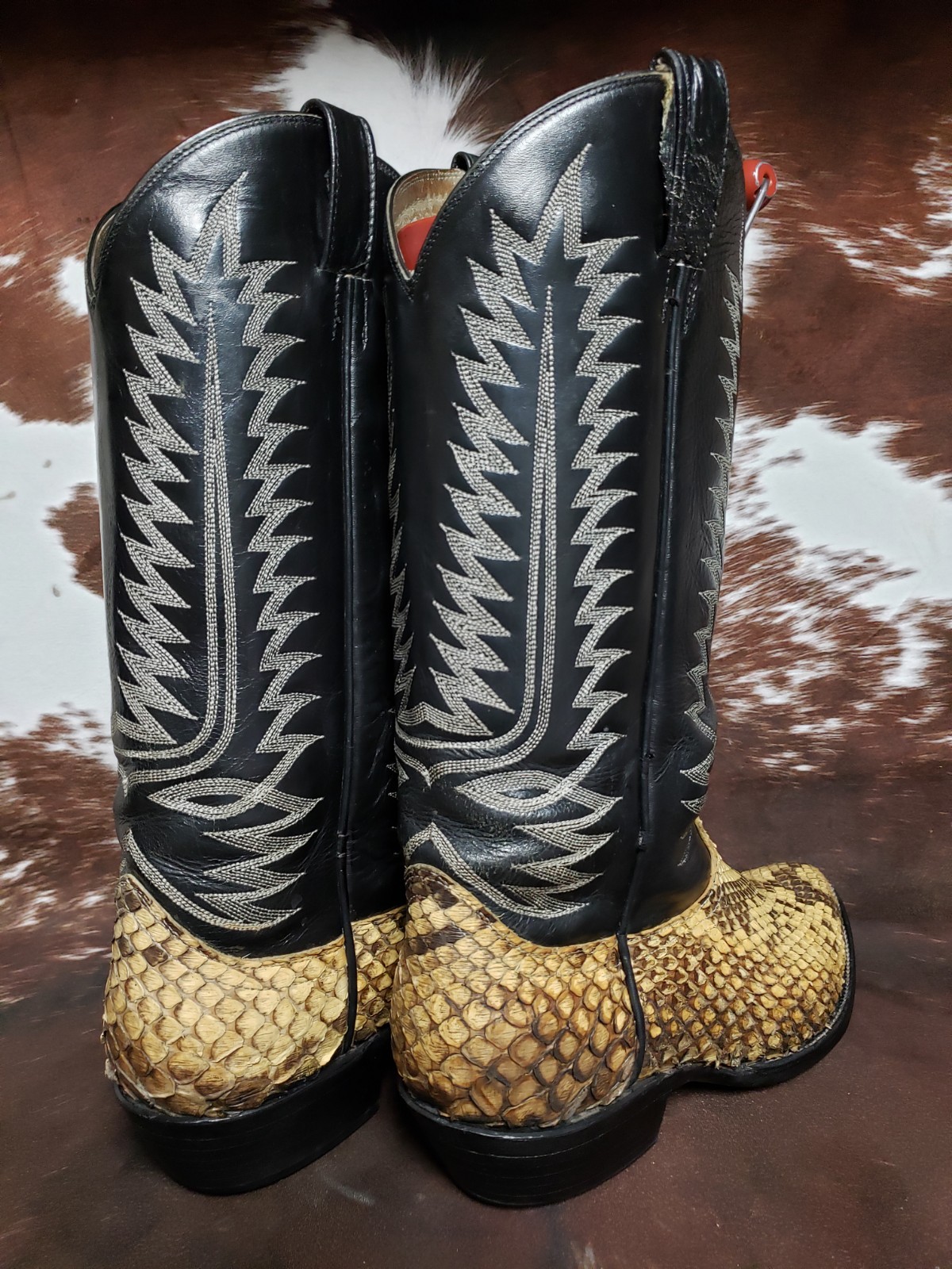 Cowtown Vintage Large Scale Natural Python Wester… - image 4