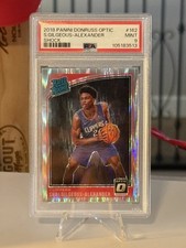 2018-19 Panini Donruss Optic Shai Gilgeous-Alexander Shock RC #162 PSA 9