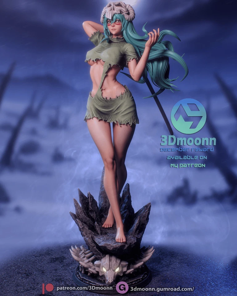 Nelliel Tu - Bleach Fan Art Kit - 1:8 Scale (9 inch) - 3Dmoonn - Image 2 of 4