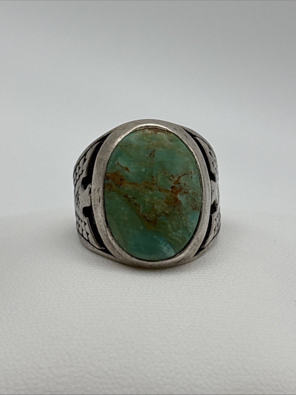 Thunderbird Ring Size 9.25 Kingman Turquoise Ster… - image 7
