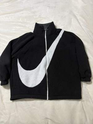 Nike Big Check Sherpa Fleece Jacket Reversible Size M