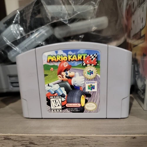 Mario Kart 64 Nintendo 64 1997 N64 Authentic Cartridge Players Choice Tested
