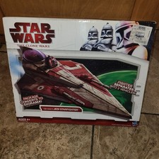 NEW STAR WARS Obi-Wan’s Jedi Starfighter 2009 The Clone Wars TCW Hasbro NISB