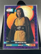 Topps Star Wars Smugglers Outpost Finest Purple Card SOL   8/75