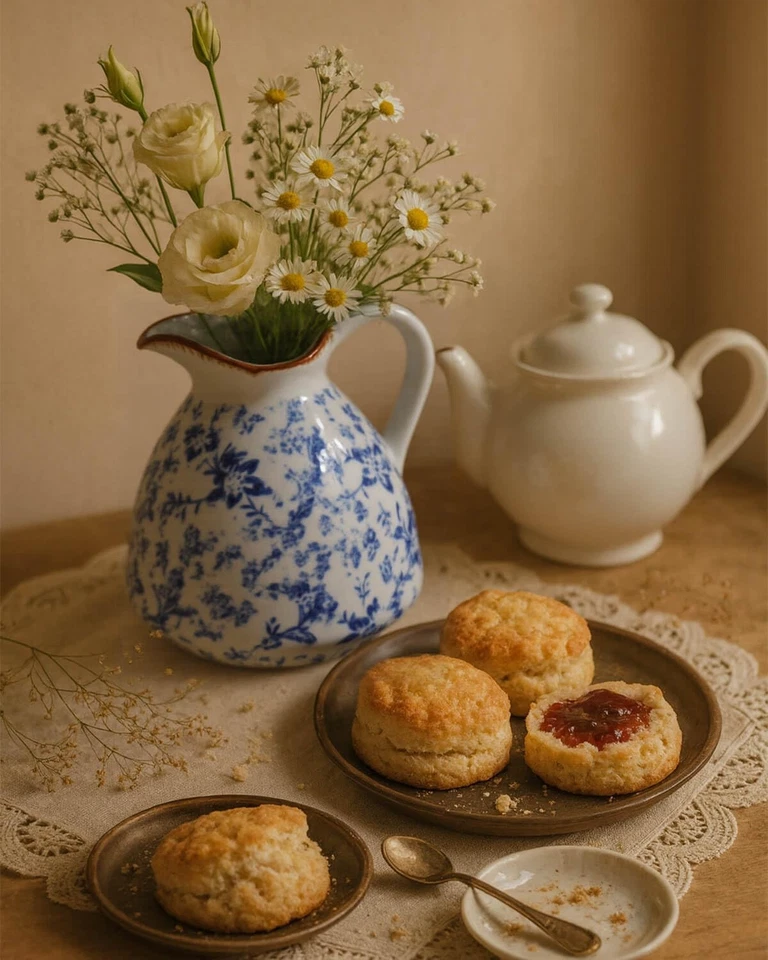 Blue and White Ceramic Vase with Handle – 7.28 Inch Vintage Crackle Glaze Pit... - Image 4 of 4