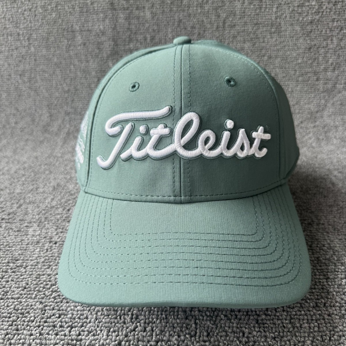 Titleist Golf Cap Strapback Sage Green Curved Brim Hat S2961