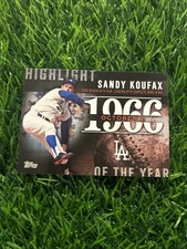 2015  Topps Update Sandy Koufax #H-71 Highlight of the Year Dodgers A98