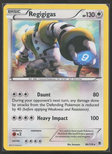 Regigigas Phantom Forces 86/119 Holo Rare PHF Pokemon TCG Card NM