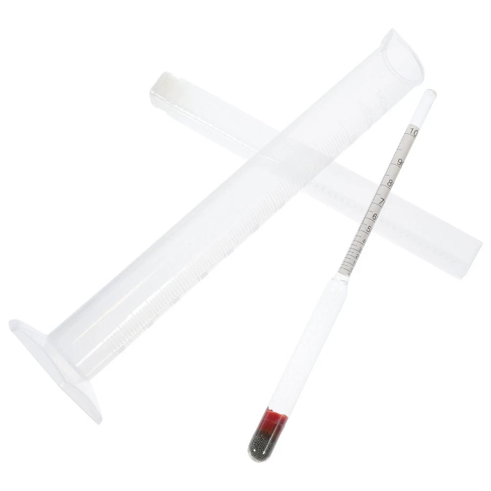 Triple Scale Alcohol Hydrometer And Test Cylinder For Beer And Wine Making Kit